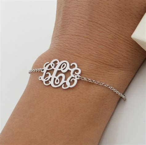 personalized monogram bracelet.